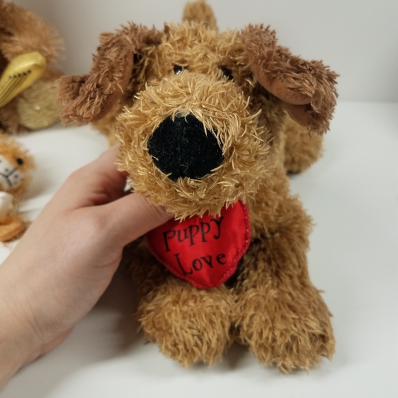 Bear Plush Toy, Dog Plush Toy, Squirrel Plush Keychain, Lot of 3 Stuffed Animals - Picture 2 of 15